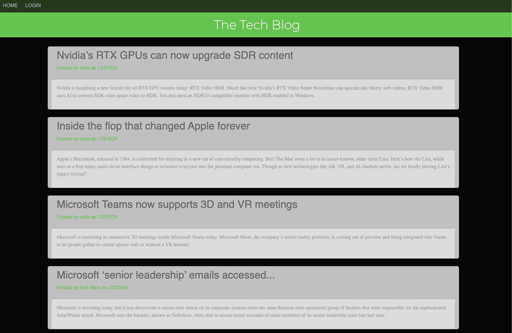 MVC Tech Blog